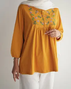 بلوز گلدوزی شیوا کد 4803