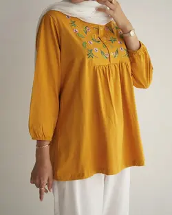 بلوز گلدوزی شیوا کد 4803