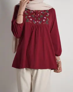 بلوز گلدوزی شیوا کد 4803