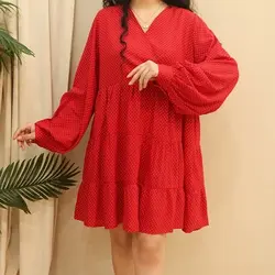 3894-پیراهن خالخالی نخی (2)