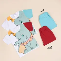 4240-ست تیشرت شلوارک فیل (کودک)