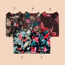 4226-شومیز نخی گلدار