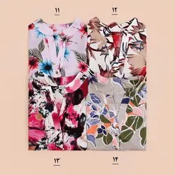 4226-شومیز نخی گلدار