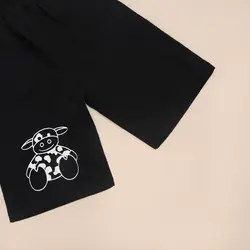 4221-ست تیشرت شلوارک گاو (کودک)