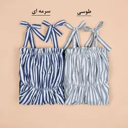 3828-پیراهن ساحلی راه راه (ارسال رایگان)