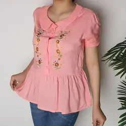 4349-بلوز گلدوزی گیلدا