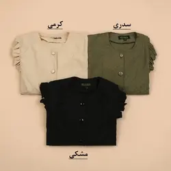 4356-شومیز آستین پفی هیبا