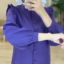 4356-شومیز آستین پفی هیبا