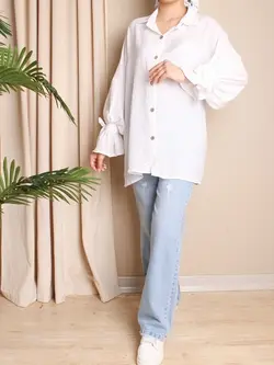 4364- شومیز آستین بندی ساغر