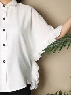 4405- شومیز چین دار آرام