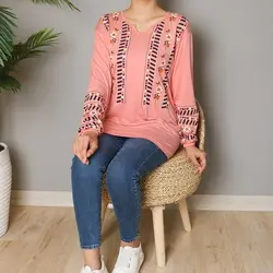 4429-بلوز چاپی فرنیان