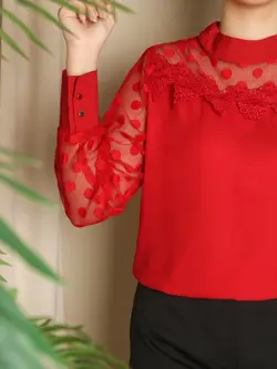 4554-شومیز توپی نوژان