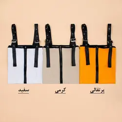 4547-تیشرت کراپ بند چرم