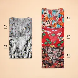 4570- بلوز پایین گره طرحدار