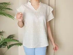 4668-شومیز خامه دوزی هستی