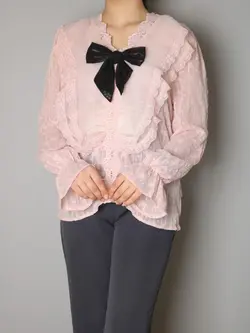 4680- شومیز یقه دلبری ماتیسا