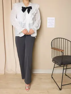 4680- شومیز یقه دلبری ماتیسا