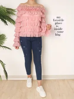 4693-شومیز چین دار رونیا