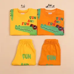 4719-ست تیشرت شلوارک دایناسور (کودک)