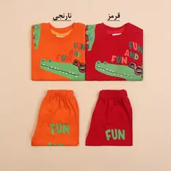 4719-ست تیشرت شلوارک دایناسور (کودک)