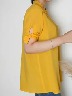 4742-بلوز آستین گره ای نیوشا