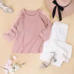 4769-شومیز آستین تور آمیتیس