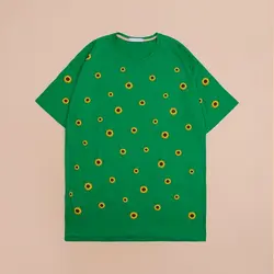 4761-تیشرت لانگ آفتابگردان