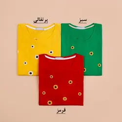 4761-تیشرت لانگ آفتابگردان