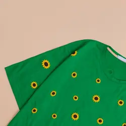 4761-تیشرت لانگ آفتابگردان