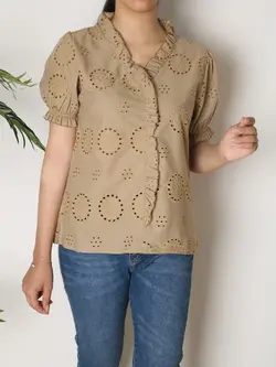 4849-شومیز خامه دوزی نیلدا