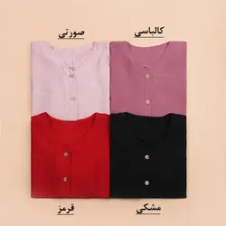 4855-شومیز آستین گره ای مانیسا