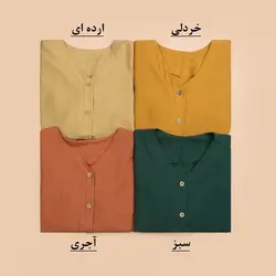 4855-شومیز آستین گره ای مانیسا