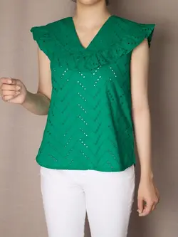 5055-شومیز خامه دوزی سمن