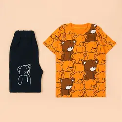 5189-ست تیشرت شلوارک خرس (کودک)