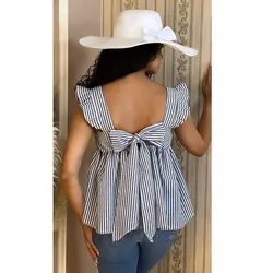 5187-شومیز راه راه آیلی