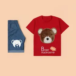 5219-ست تیشرت شلوارک Bear (کودک)