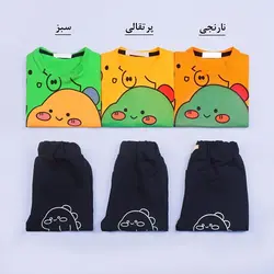 5256-ست تیشرت شلوارک دایناسور 3 (کودک)