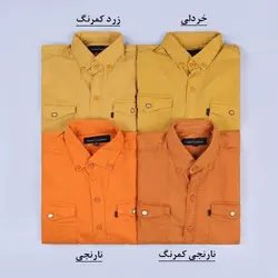 5452-پیراهن کتان مردانه