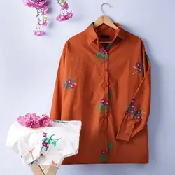 5585-شومیز خامه دوزی گل