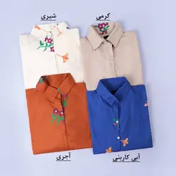 5585-شومیز خامه دوزی گل