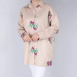 5585-شومیز خامه دوزی گل