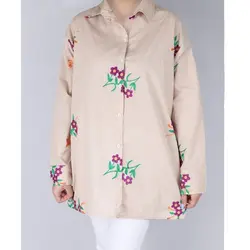 5585-شومیز خامه دوزی گل