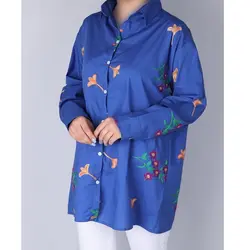 5585-شومیز خامه دوزی گل