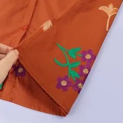 5585-شومیز خامه دوزی گل