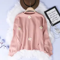 5595-بلوز بافت گل بابونه