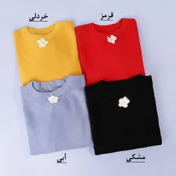 5595-بلوز بافت گل بابونه