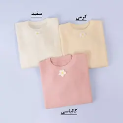 5595-بلوز بافت گل بابونه