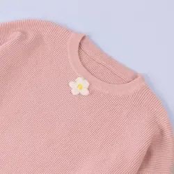 5595-بلوز بافت گل بابونه