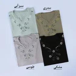 5719-بلوز گلدوزی گل