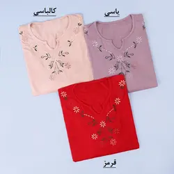 5719-بلوز گلدوزی گل